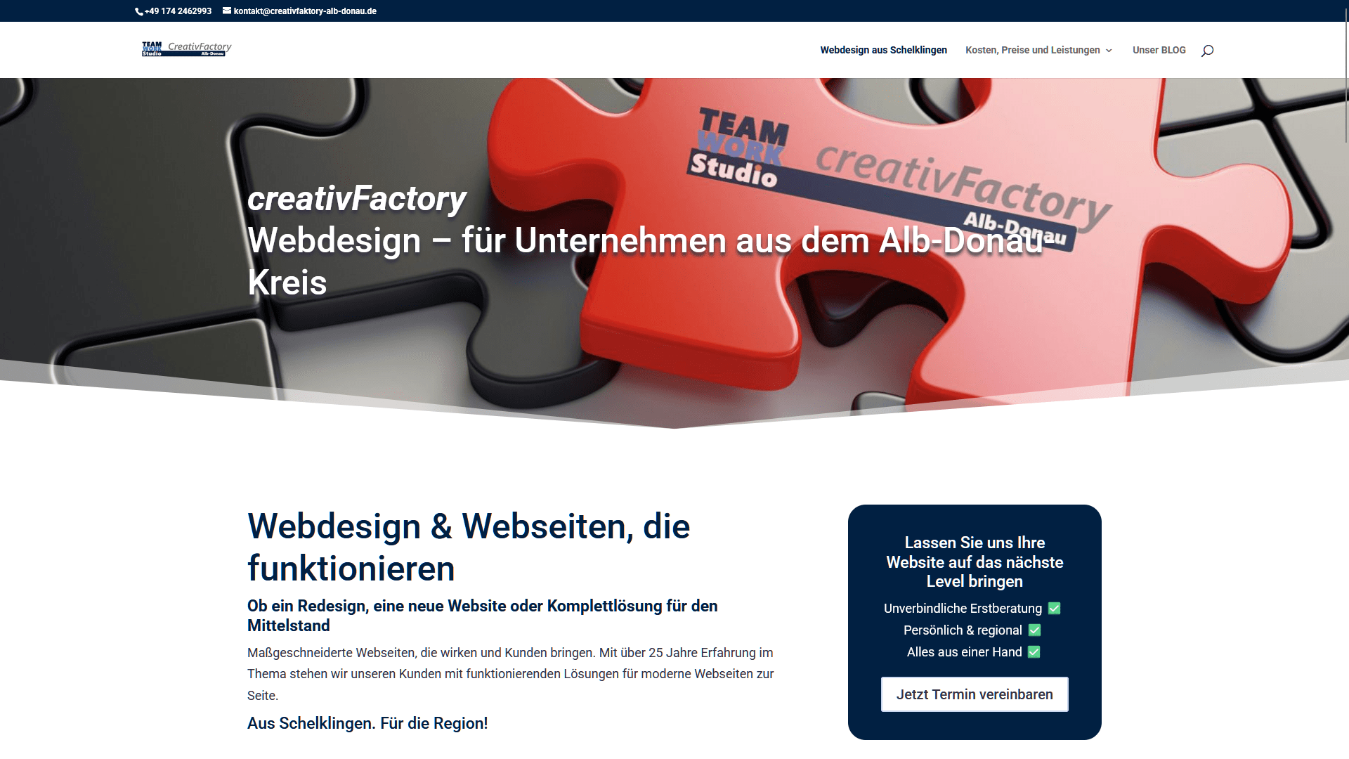 creativFactory Alb-Donau - die Webagentur im Raum Alb-Donau und Schwäbische Alb