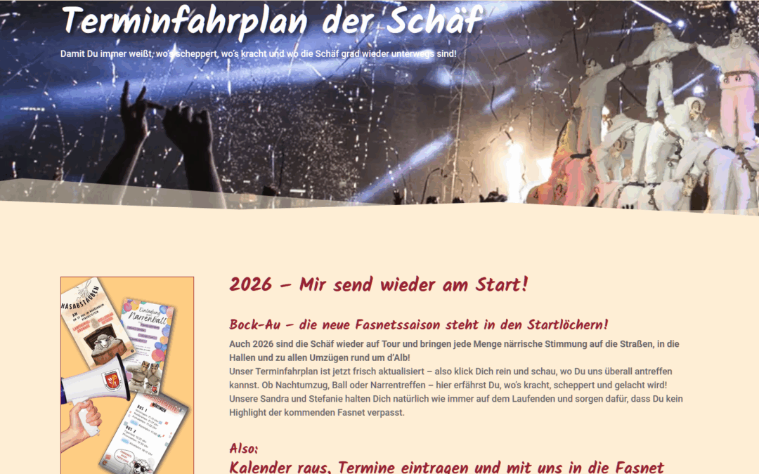 NZ Schäf startet in die neue Fasenetssaison